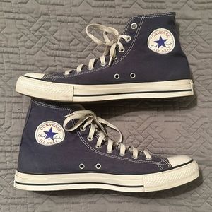 Converse All Star Chuck Taylor Hi Top Navy Blue Unisex Mens 10 Women's 12